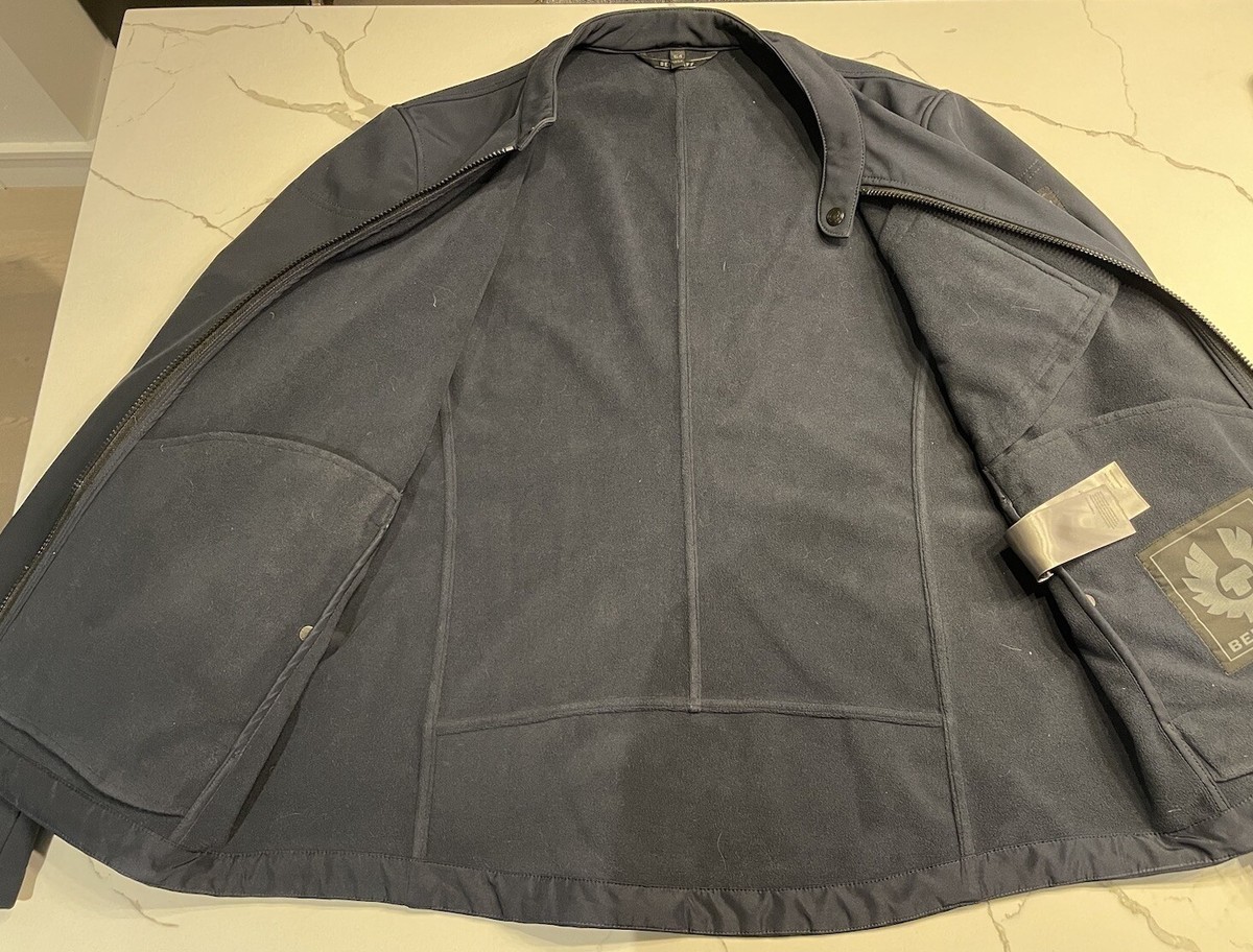 BELSTAFF Jacket Parkham Motorcycle V Racer Soft shell Mens Sz 54 blue Technical View 6