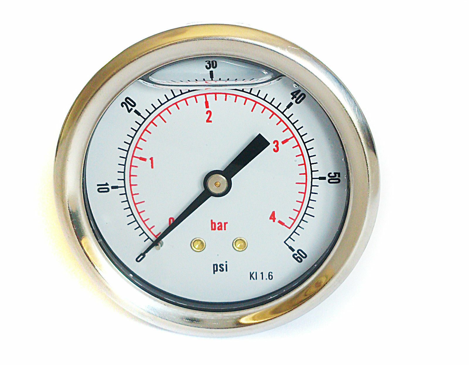 Hydraulic / Air Pressure Gauge 63mm 1/4"BSPP/NPT Glycerine Filled