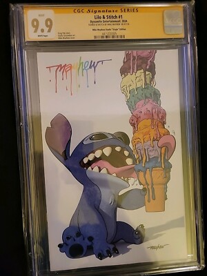 LILO & STITCH #1 MIKE MAYHEW VIRGIN VARIANT RAINBOW DRIP SIGNATURE CGC 9.9