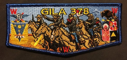 GILA OA LODGE 378 BSA YUCCA COUNCIL TX NM COWBOYS US ARMY BUFFALO SOLDIERS FLAP