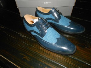 stacy adams blue dress shoes