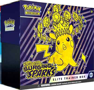 Pokemon TCG: Surging Sparks Factory Sealed Elite Trainer Box