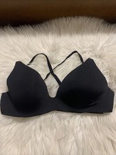 victoria's secret T Shirt Lightly Lined Wireless Bra Black 32C Comfortable