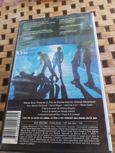 Orange Mécanique Cassette Vhs - Picture 3 of 4