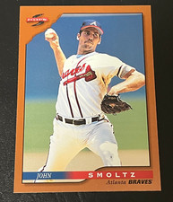 JOHN SMOLTZ 1996 SCORE BASEBALL DUGOUT COLLECTION GOLD INSERT CARD #26 BRAVES