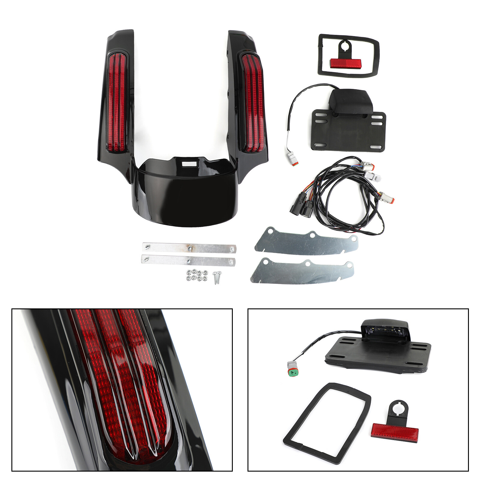 LED Heckfender Leuchte Für Harley Touring Road King Street Glide Modelle
