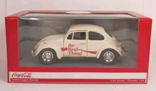 Motor City Volkswagon Beetle Coca-Cola The Real Thing VW Diecast 1:24 Sealed