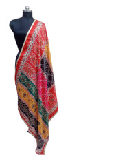 Pakistani Dupatta Women Heavy Mirror  Bead Handwork Perfect Weddings Festivals