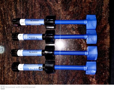 4 x SDI Dental LUNA Nano Hybrid & Micro Filler 4g Composit ENAMEL  A1 A2 A3 A3.5