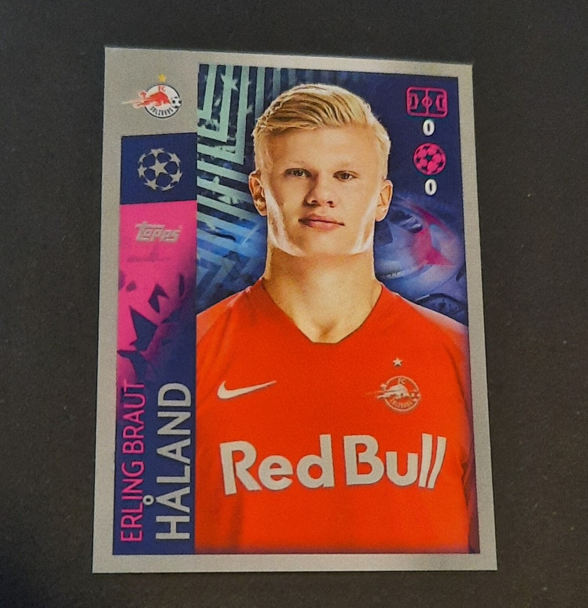Erling Haaland ROOKIE RC 2019-20 Topps Champions League #419 RED