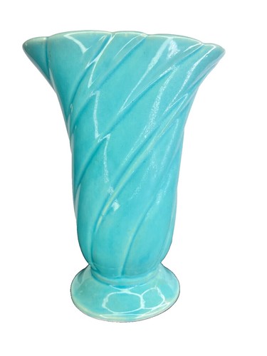 Vintage Flavia Montelupo Italian Pottery Blue Green Vase MCM | eBay