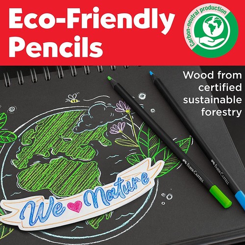 Faber-Castell Black Edition Supersoft Coloured Pencils Wallet of 50 or 100 - Picture 9 of 18