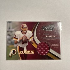 Patrick Ramsey JSY Rookie Card 2002 Playoff Piece of the Game Patch Relic /500. rookie card picture