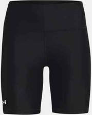Under Armour Women's HeatGear Black Bike Shorts 1360939 Size S - NWT