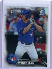 jb woodman 2016 bowman chrome 1st bowman refractor blue jays