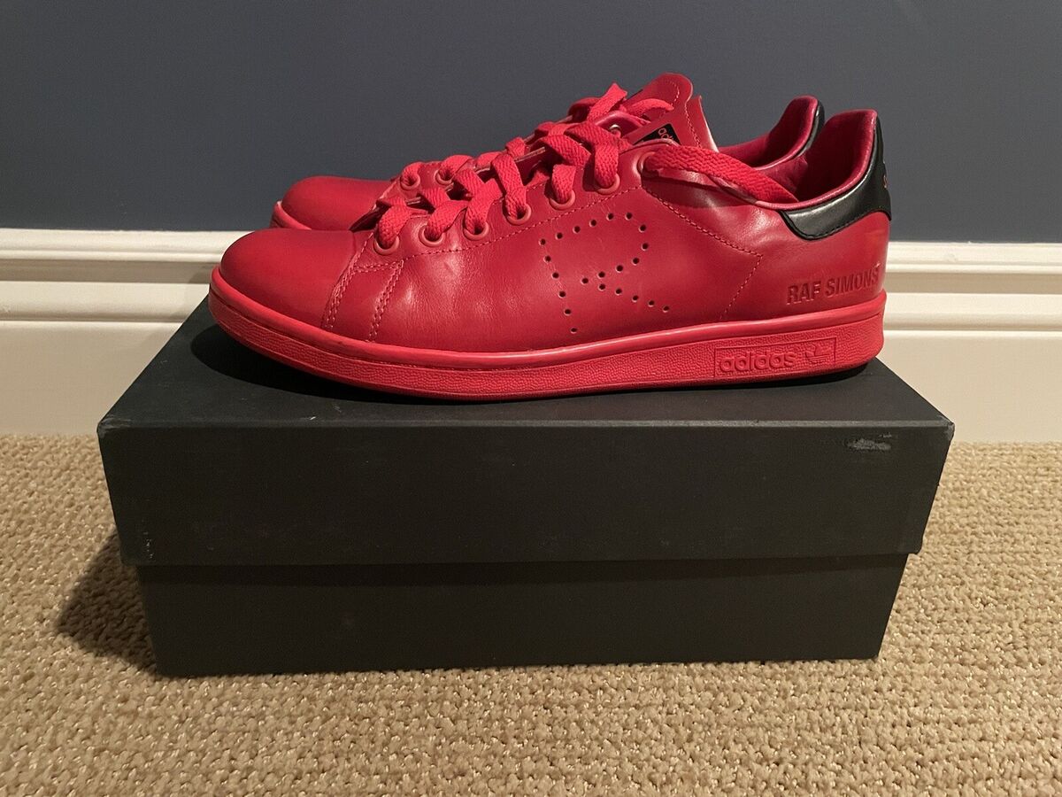Size 9 - adidas Stan Smith x Raf Simons Red - BA7377 | eBay Size 9 - adidas Stan Smith x Raf Simons Red - BA7377 | eBay