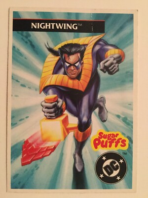Legends Of Batman Sugar Puffs Trading Card Nightwing Nummer 5 Kenner 1995