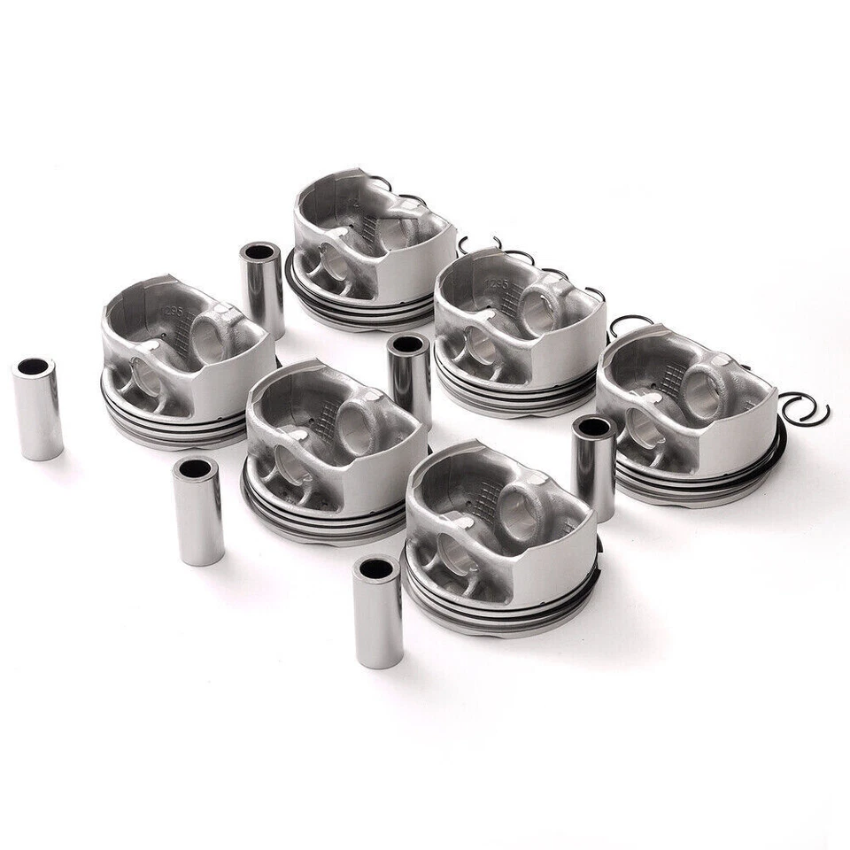 6x Pistons Rings Set STD Low Compression 9.7:1 For BMW E60 E90 325i 523i N52B25 - Image 2 of 4