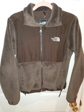 The North Face Womens Jacket Brown Fleece Full Zip Polartec Jacket Sz XS