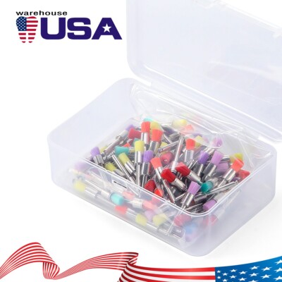 100Pcs USPS Dental Colorful Nylon Bowl Polishing Polisher Prophy Brushes Flat