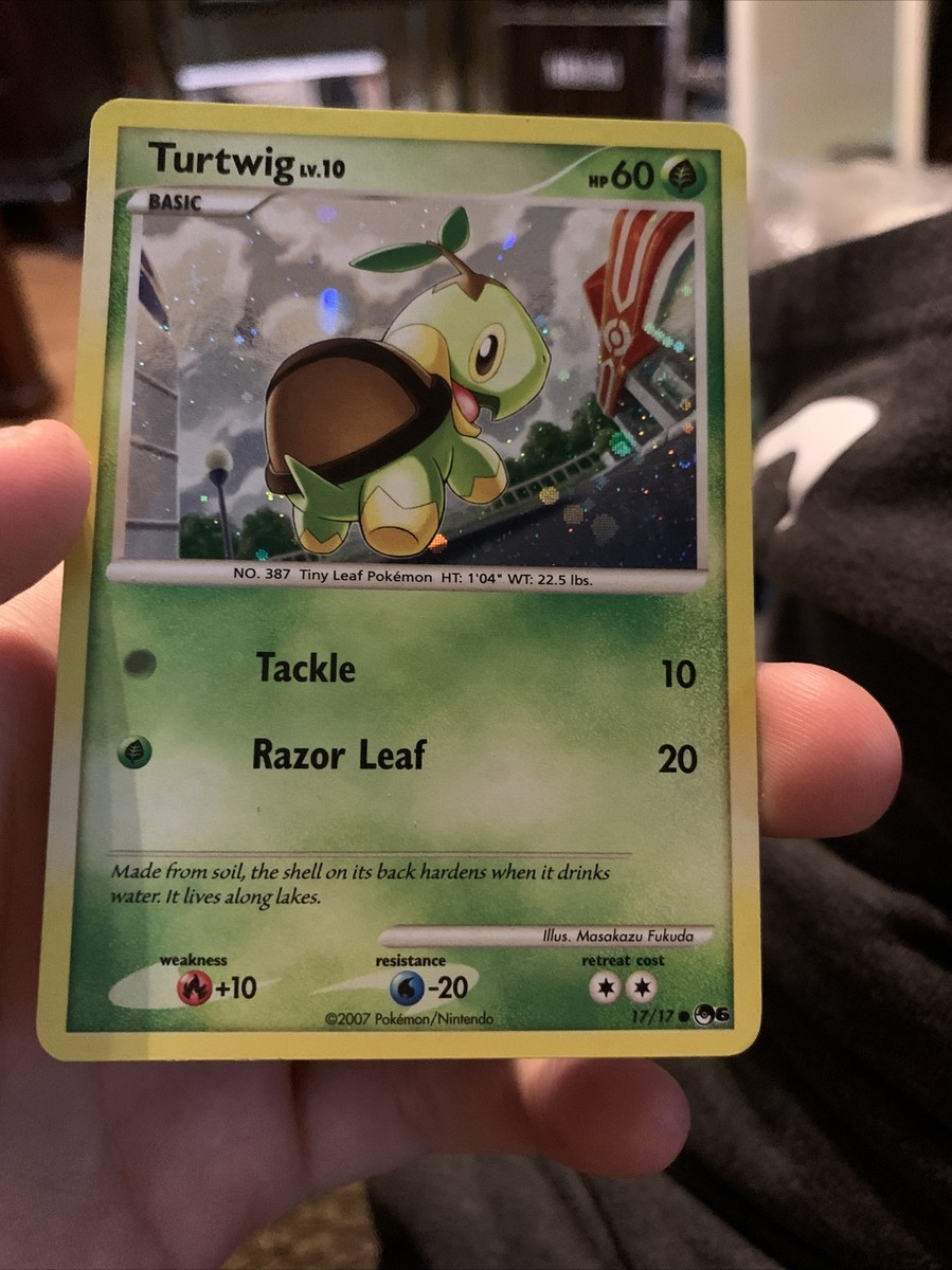 turtwig pokemon card holographic POP Series 6 | Pokmon If heads Turtwig 17/17 Holo Pokmon Card