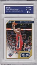 ZION WILLIAMSON ROOKIE CARD Pelicans Basketball 2019 Panini Threads GEM MINT 10!