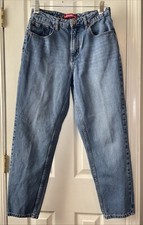 Union Bay Women  s Jeans Size 7 Blue Denim Baggy High Rise Mom Jean 100 Cotton