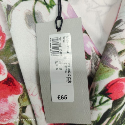 River Island Beautiful Floral Open Front Dress Coat Size Medium (NEW) - Picture 11 of 18