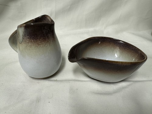(11 Piece) Peter Pots Pottery Stoneware Mahogany Brown 4-CUP TEA SET FOR FOUR - Picture 10 of 16