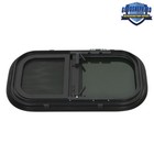 Pair RV Vertical Slide Windows 12"W x 22"H w/ Trim Ring & Screen For 1 ...