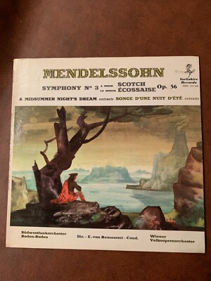 Mendelssohn- Symphony N° 3 A Minor, Op. 56  1959 STPL-511.310 Vinyl 12'' Vintage