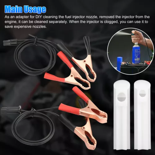 Kit Car Cleaning Tool & Nozzle Universal Fuel Injector Flush Cleaner Adapter DIY - Bild 4 von 11