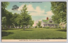 1940s- Maple Rest Cottages- Lexington KY Motor Courts Advertising Postcard