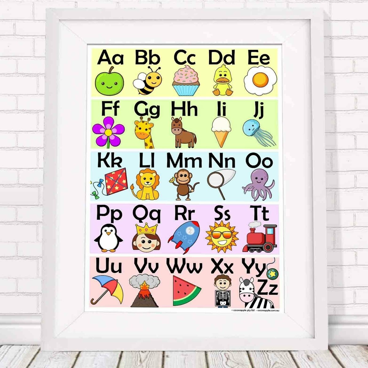 500126 Alphabet - Learn Your ABC Chart **** 16x12 WALL PRINT
