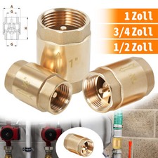 Messing Rückschlagventil aus Vollmessing Rückflussverhinderer 1/2'' 3/4'' 1'' IG