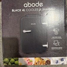 Image of Abode A4CLR201B Table Top Mini Fridge Portable Cooler & Warmer for Drinks Black
