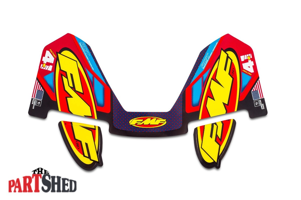 New FMF Replacement 4.1 Factory Exhaust Muffler Sticker 014841 2