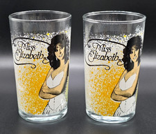 WWF WWE Wrestling Drinking Glass 1988 Miss Elizabeth 4.75