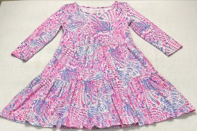 Lilly Pulitzer Geanna Raz Berry Sea You Soon Cotton Swing Dress Women s XS