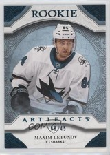 2020-21 Upper Deck Artifacts Rookies Aqua 6/45 Maxim Letunov #165 x6g