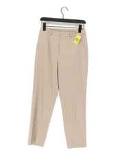 Uniqlo Women's Suit Trousers S Tan Polyester with Elastane, Viscose Dress Pants