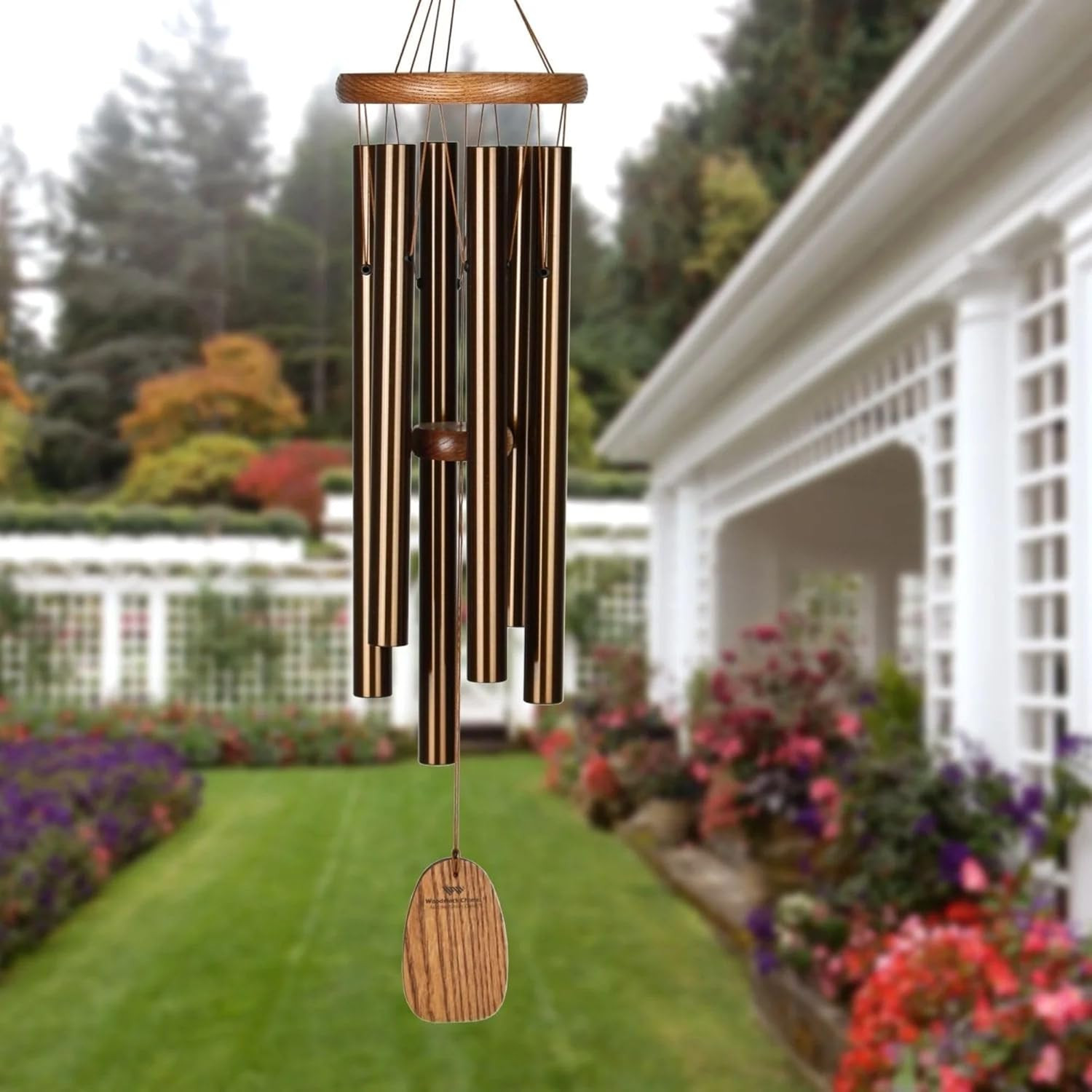 Woodstock Wind Chimes Amazing Grace Chime Medium (24'') Bronze Wind Chime Inspir