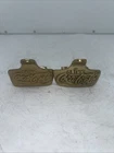 (2) Vintage Brass Wall Hanging Bottle Opener Advertising DRINK COCA-COLA J65