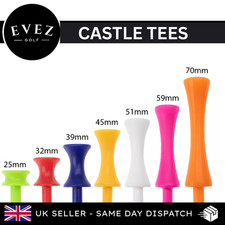 Plastic Castle Golf Tees - Var Colours & Sizes *MULT-BUY DEALS* Free Snood Offer