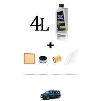 Hoffcar Wartungsset 4 Filter Und 4L ÖL FüR Peugeot Rifter (K9) 1.5 Bluehdi 75K