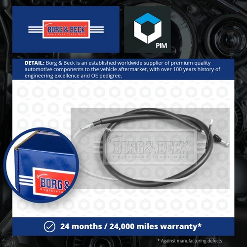 Handbrake Cable fits SEAT IBIZA 6L1 Rear 02 to 06 Hand Brake Parking B&B Quality
