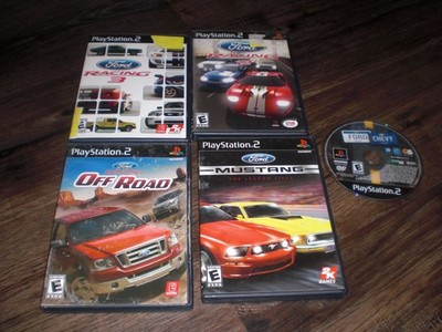 Ford Racing 2 Ford Racing 3 Mustang Offroad Ford vs Chevy LOT PlayStation 2 PS2
