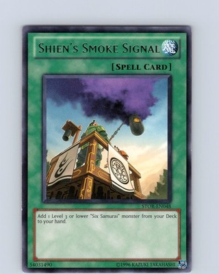Yu-Gi-Oh TCG Shien's Smoke SIgnal STOR-EN048 Unlimited Regular Rare Card NM
