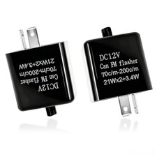 2PCS 12V LED Flasher Relay 2 Pin,Adjustable Turn Signal Relay for Repairing Moto