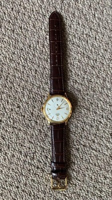 美品 オリエント ORIENT EPSON F622-UAA0 自動巻き ORIENT F622-UAA0 Automatic Watch Gold Brown Leather Skeleton Back